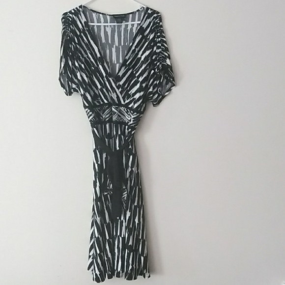 Morgan Mcfeeters Sz 14W Black & White Dress - Picture 1 of 5